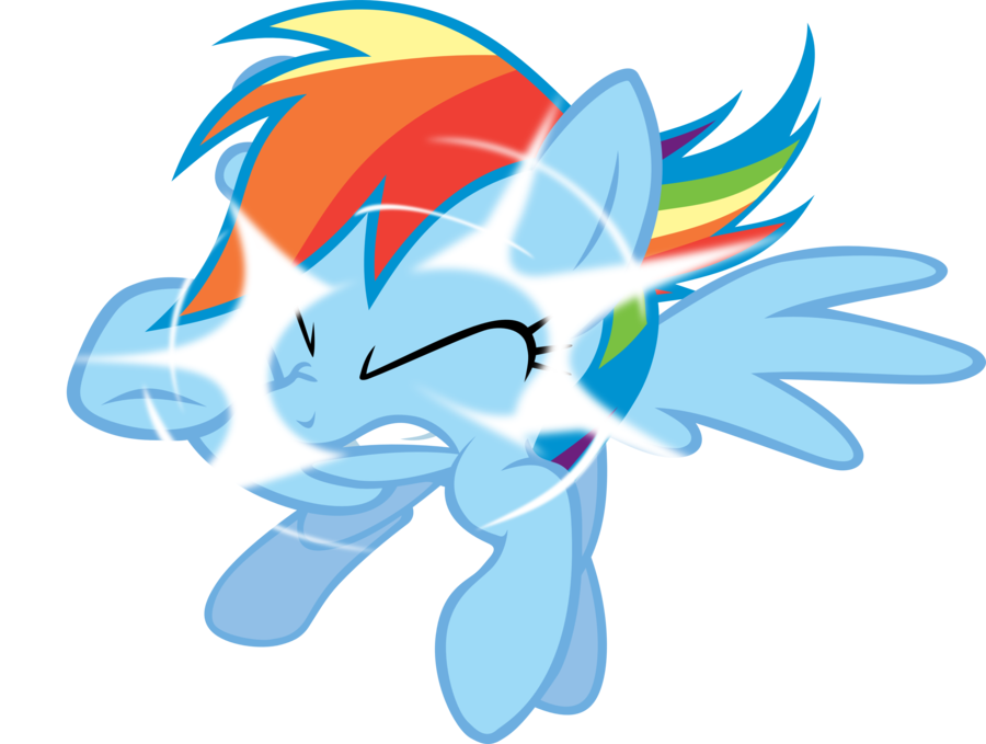 Rainbow dash out of nowhere by fabulousp