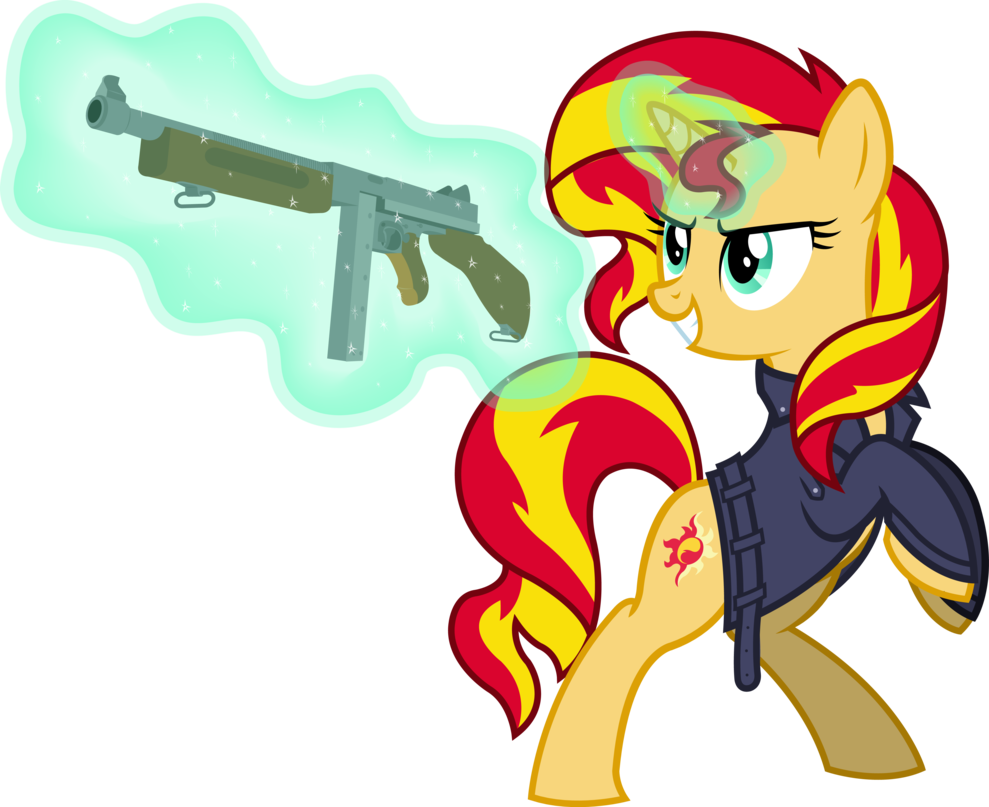sunset shimmer  in foe  by outlawedtofu-