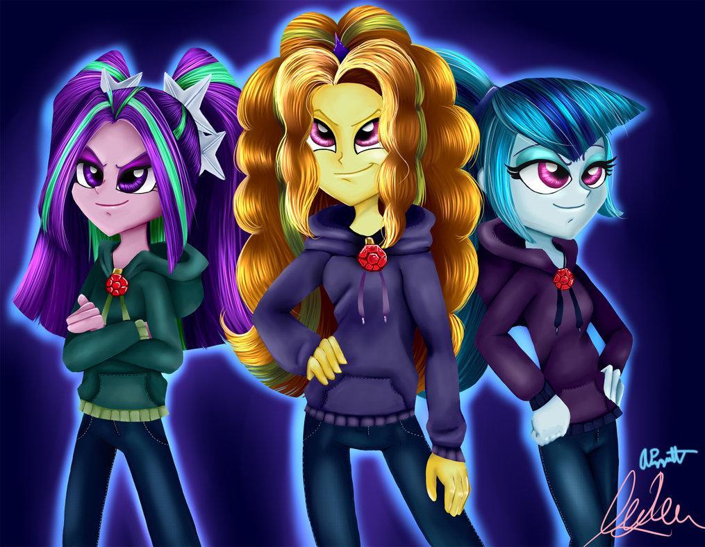 the dazzlings rock in rainbow rocks by a