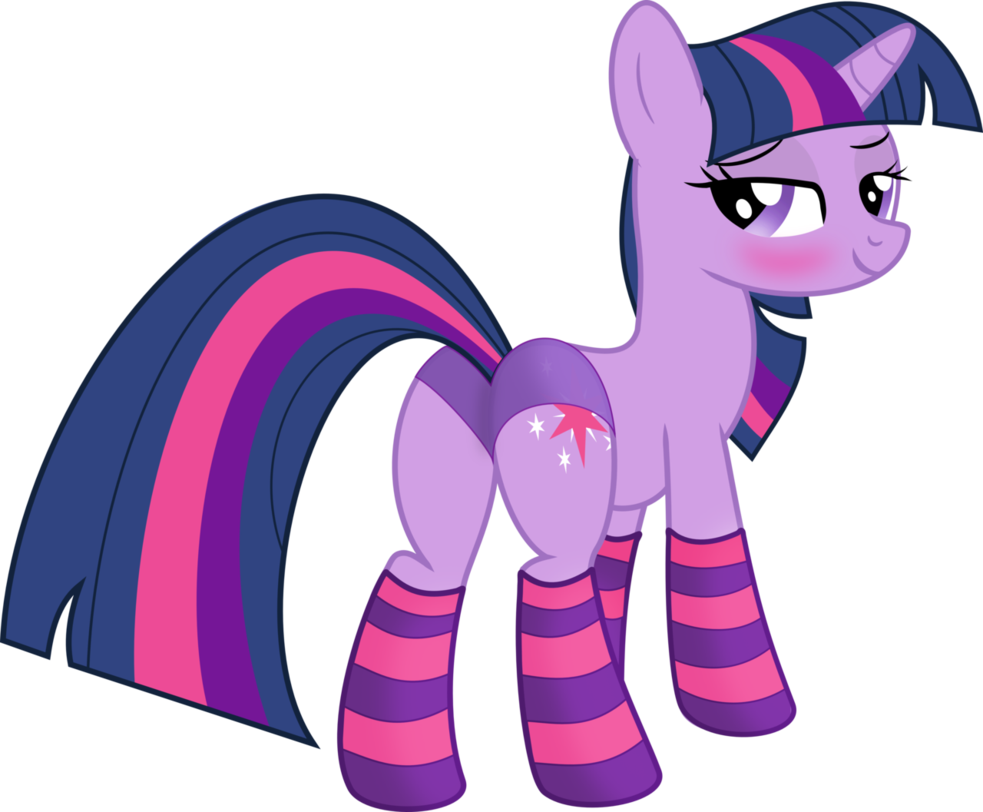 twilight sparkle in socks and panties by