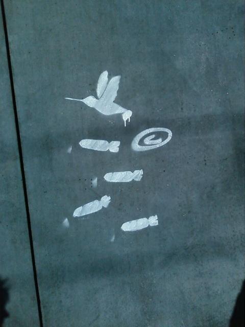 streetart whitebird