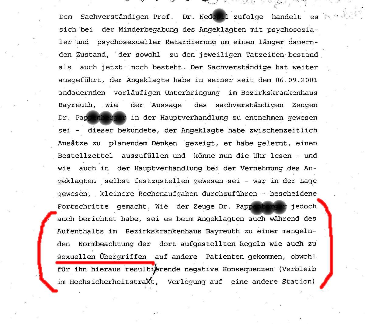 f6540d Urteil-sex.bergriffe im BKH