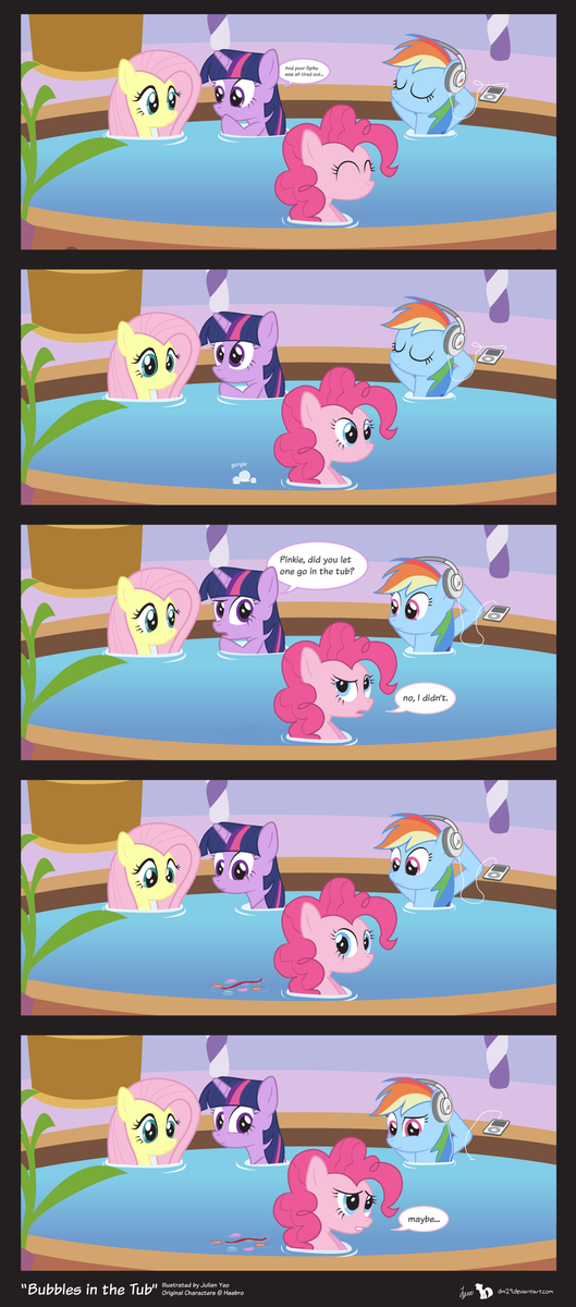 comic block  bubbles in the tub by dm29-