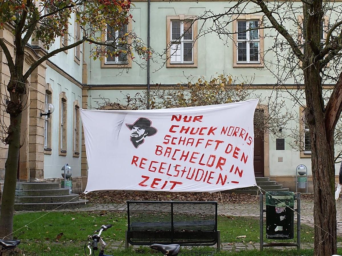 Studenten Protest in Bamberg-2009
