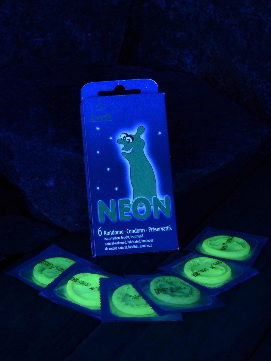 Schwarzlicht-Kondom-Neon-Gelb-6er-Pack  