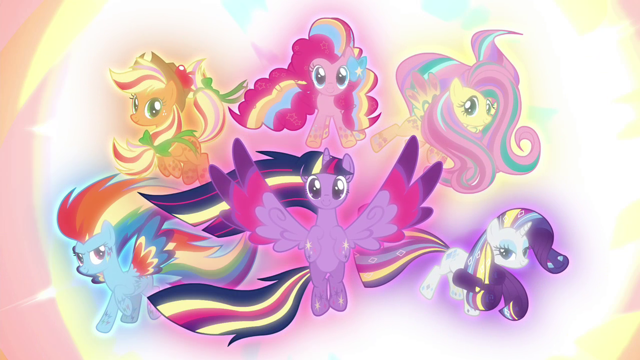 640px-The Mane 6 in their Rainbow Power 