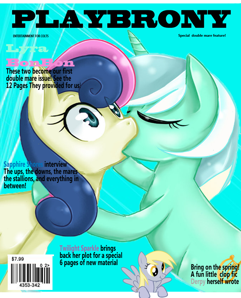 playbrony lyra bonbon first by w1kk3d-d4