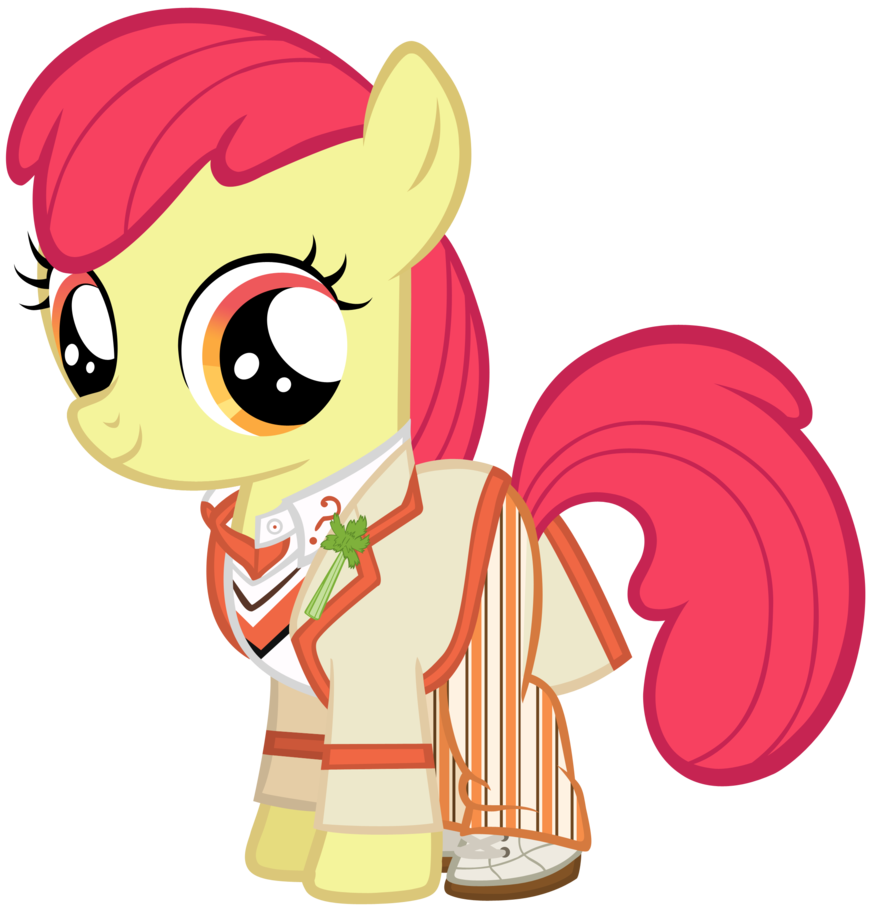 apple bloom as the 5th doctor by silverm
