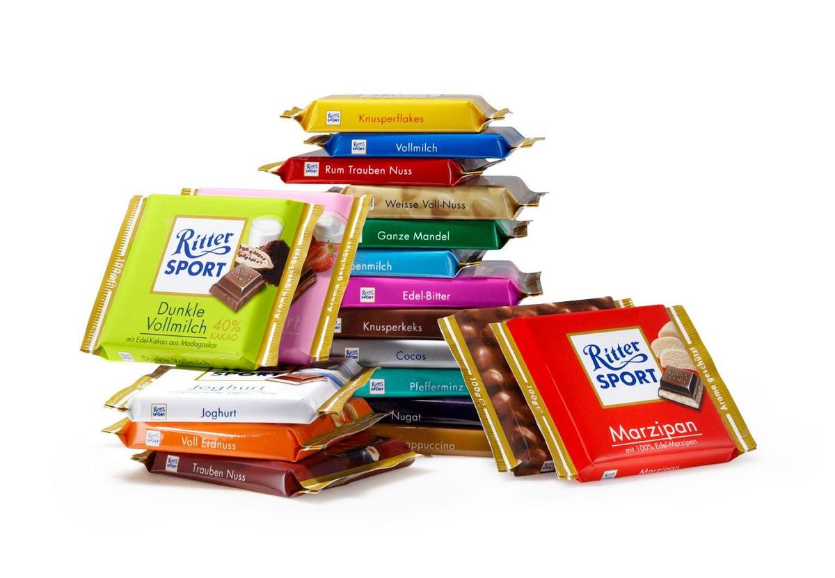 Ritter Sport Schokotafeln