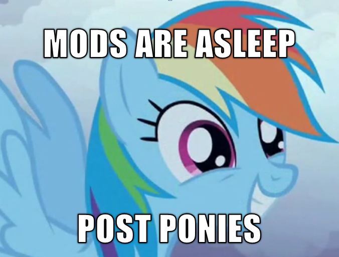 mods are asleep post ponies by l3monaid-