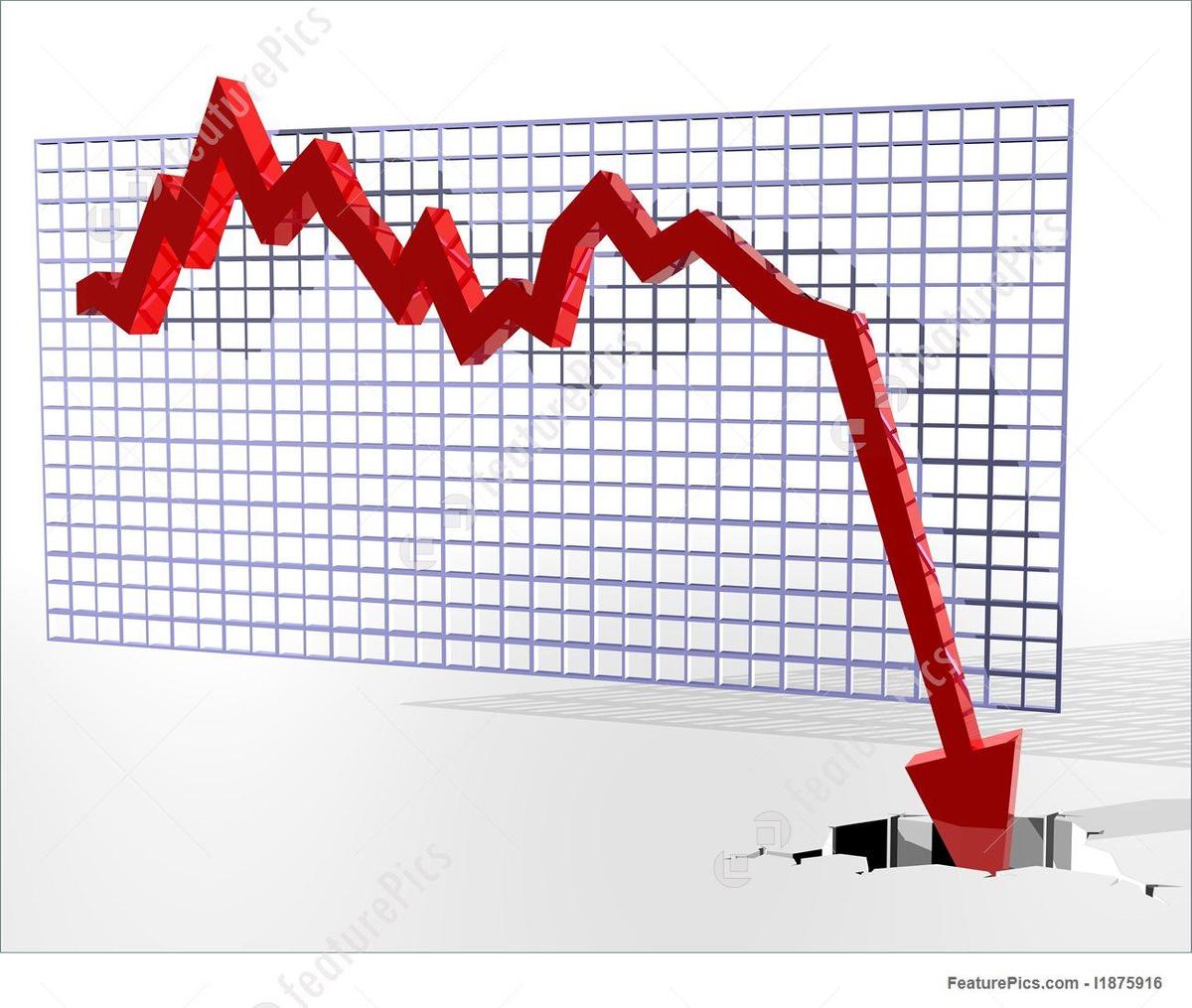chart-showing-failure-stock-illustration