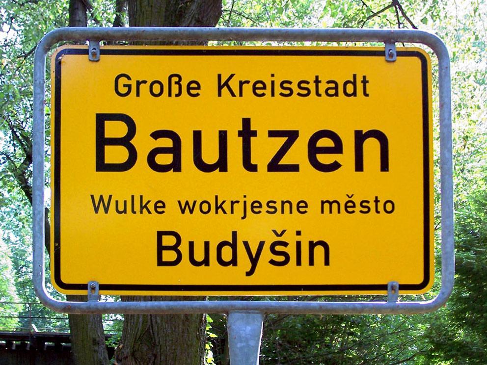 Bautzen Ortschild