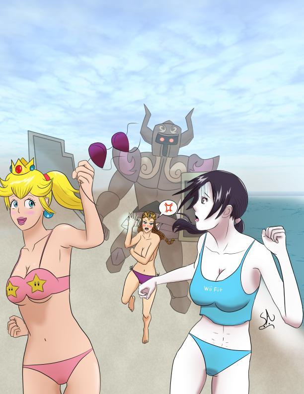 super smash sisters  beach trip 2 by pha