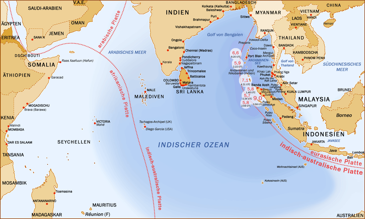 Indischer Ozean Beben2004