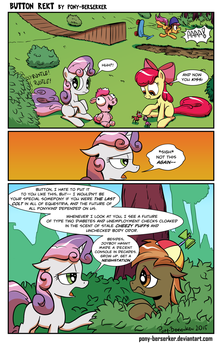 button rekt by pony berserker-d8recgj