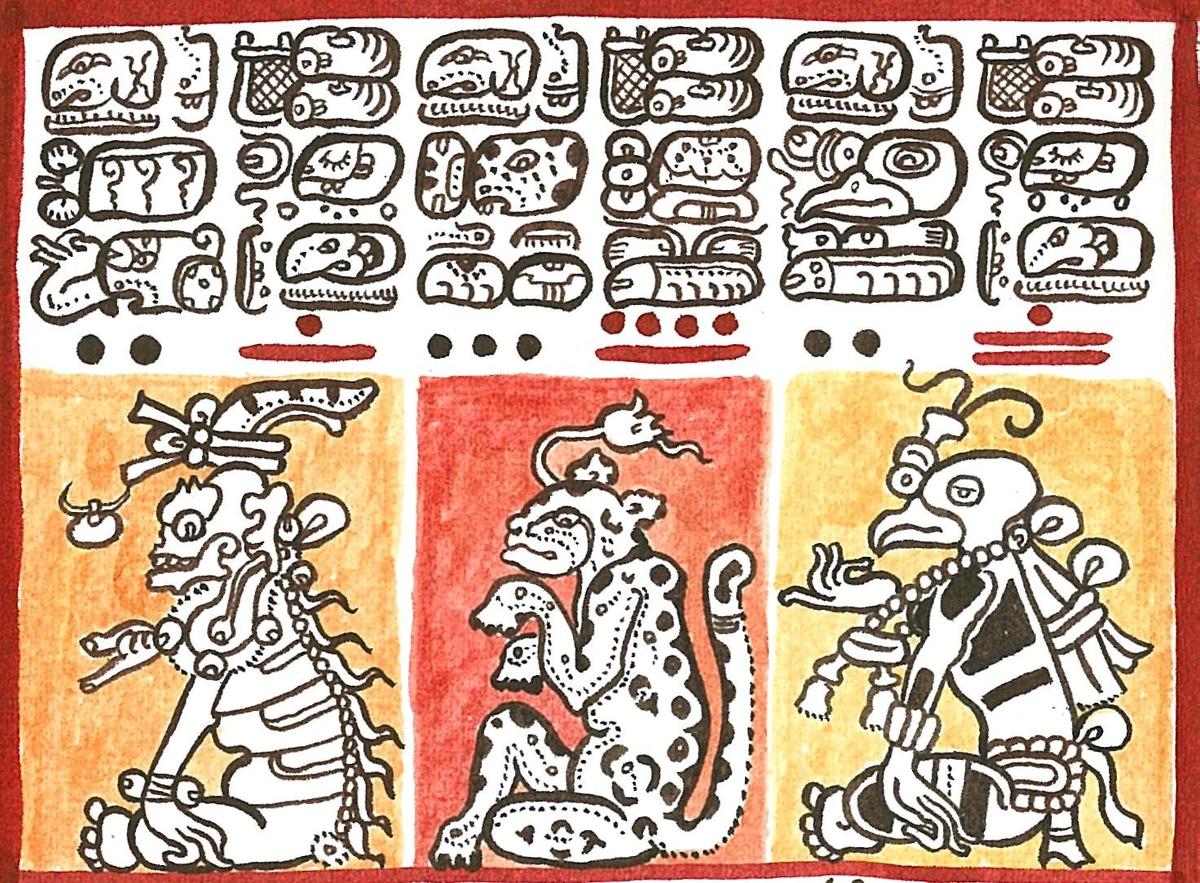 Detail of Codex Dresdensis drawn by Laca