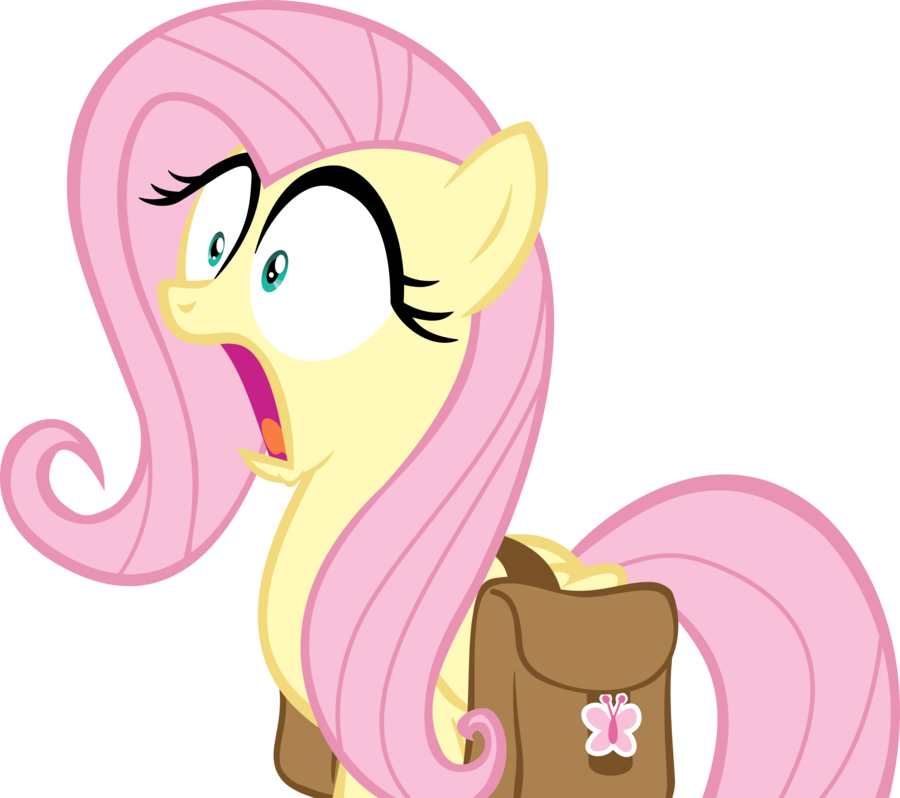 shocked fluttershy vector by landboom-d5