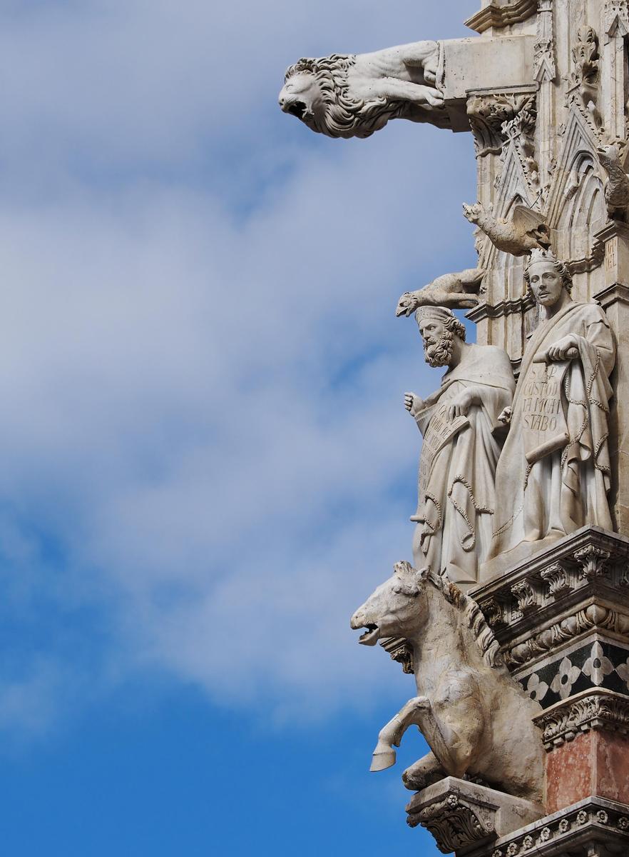 Gargoyles and Saints - Siena Cathedral