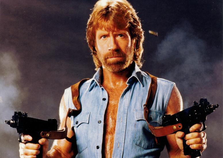 chuck norris uzis