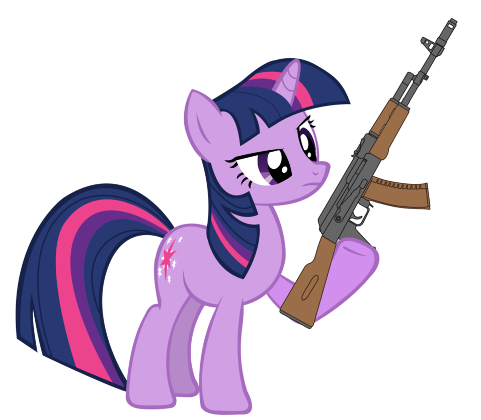 tfbd8d1 twilight sparkle with ak 74 by k