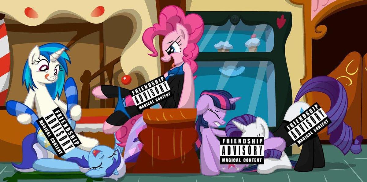 nsfw   pinkie s pajama party  da version