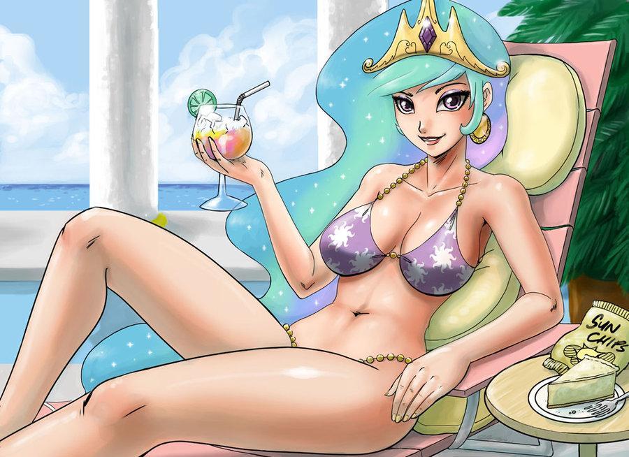 princess celestia human  front cover by 