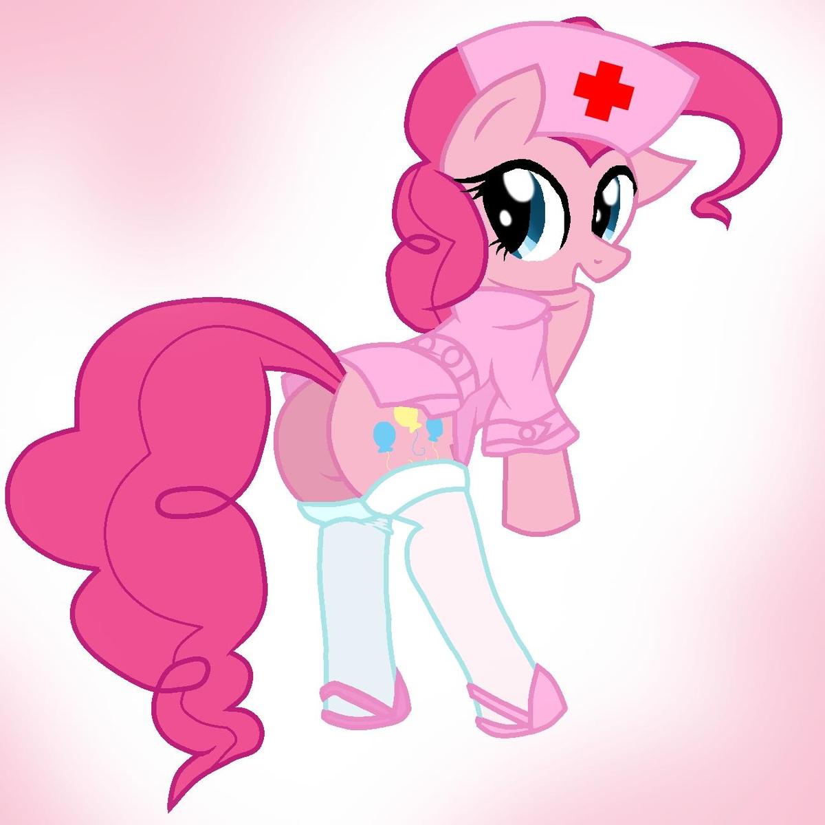 pinkie pie nurse by pyruvate-d419t6w