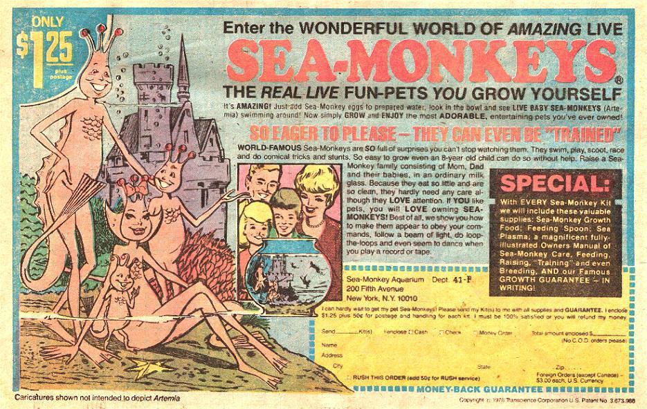 COMICAD sea monkeys