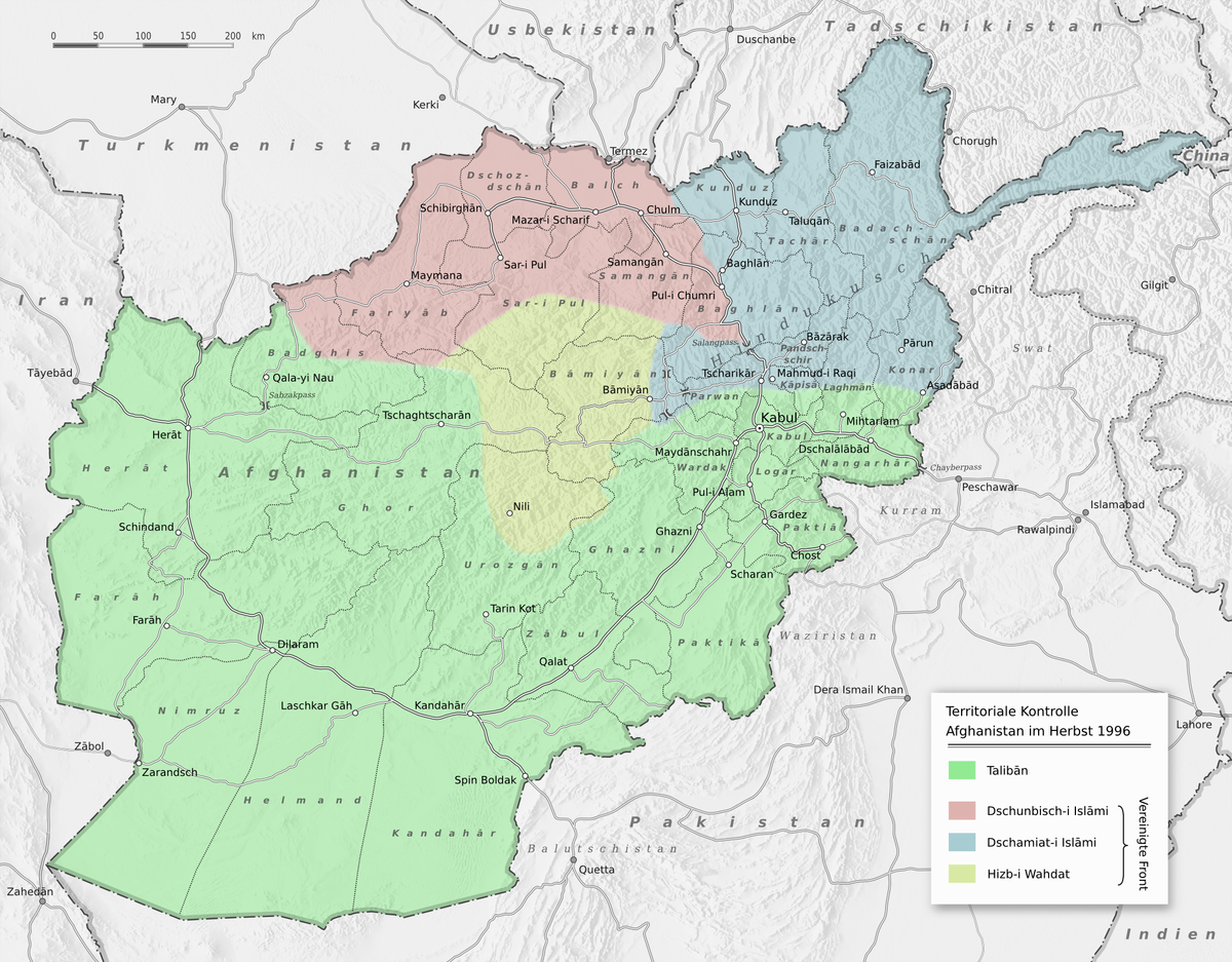 Afghanistan politisch 1996