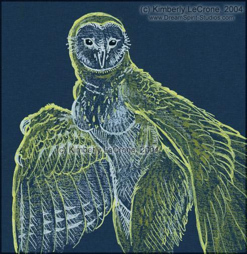 Anthro Barn Owl Woman Sketch by Dreamspi