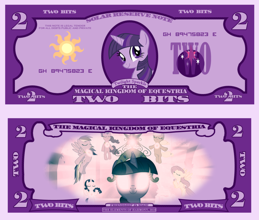 twilight sparkle 2 bits bill by cradet-d