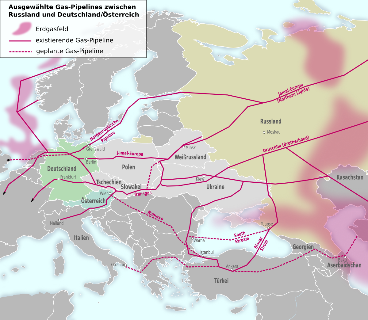 GaspipelinesNachDeutschland