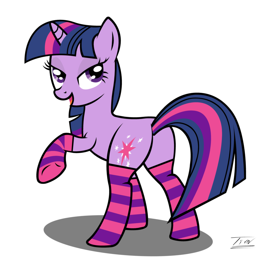 twilight sparkle with socks   saucy  by 