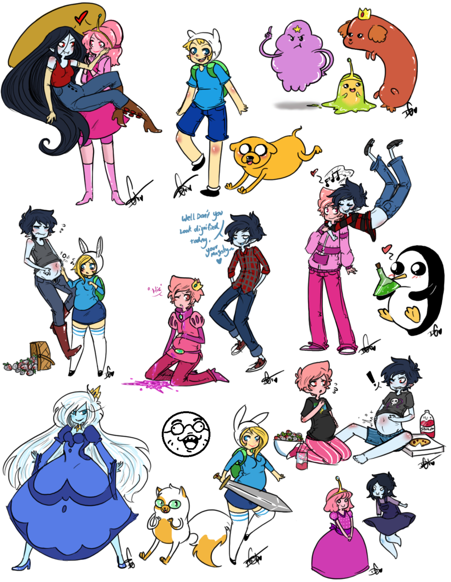 adventure time sketch dump by squidbiscu