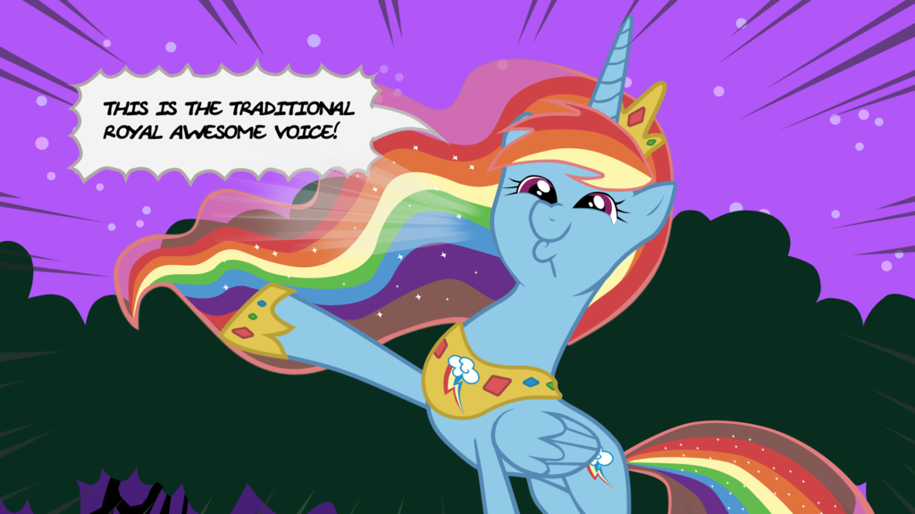 princess awesome rainbow dash of the nig