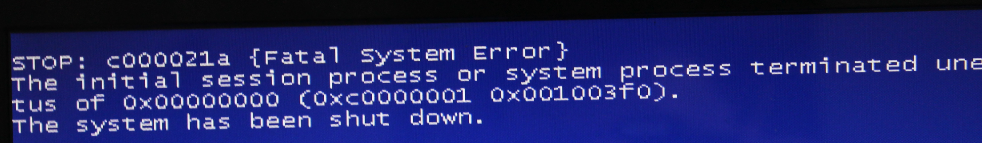 c7343c bluescreen