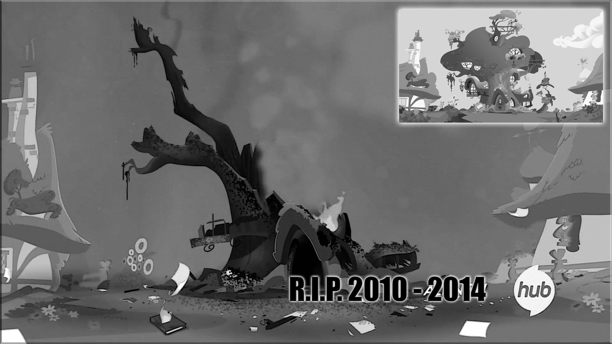 mlp twilight sparkle destroyed tree hous