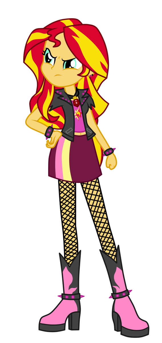 sunset shimmer as a dazzling by assassin