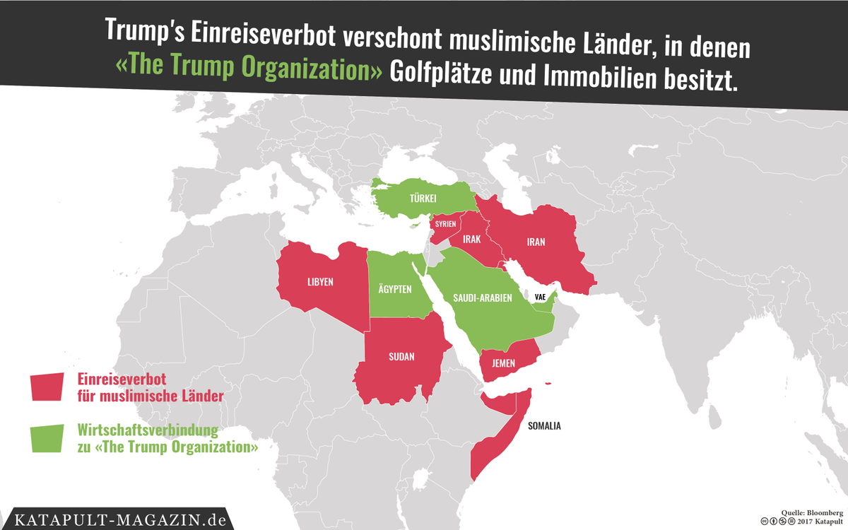 Trump s Einreiseverbot verschont Laender