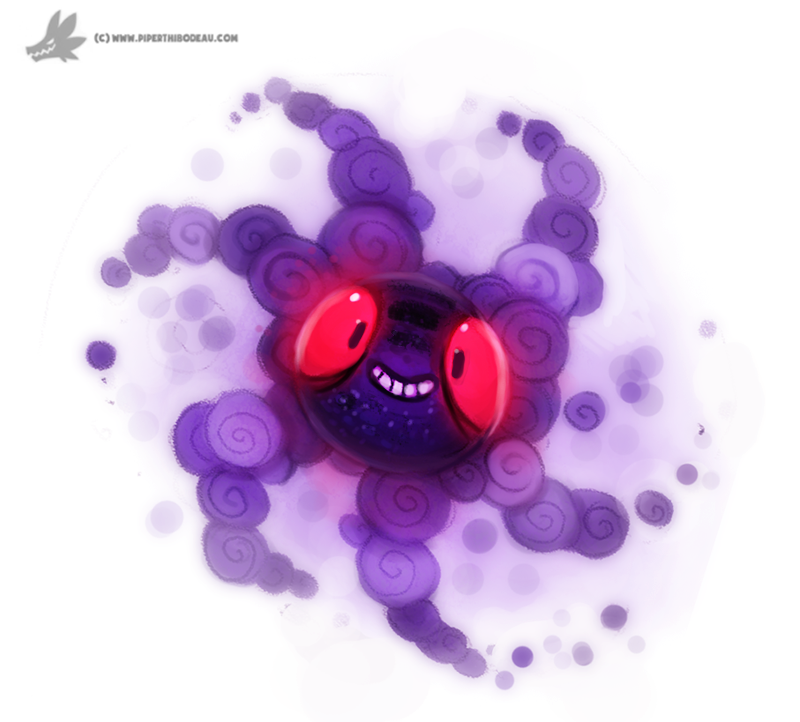 daily painting 753  kanto   ghastly redo