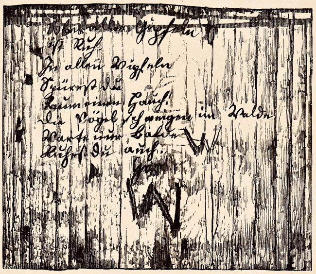 Kickelhahn Handschrift Gartenlaube 1872 