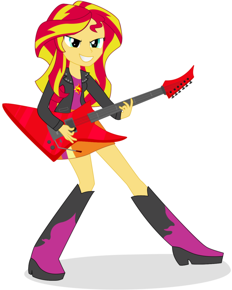 sunset shimmer rainbow rocks by algoorth