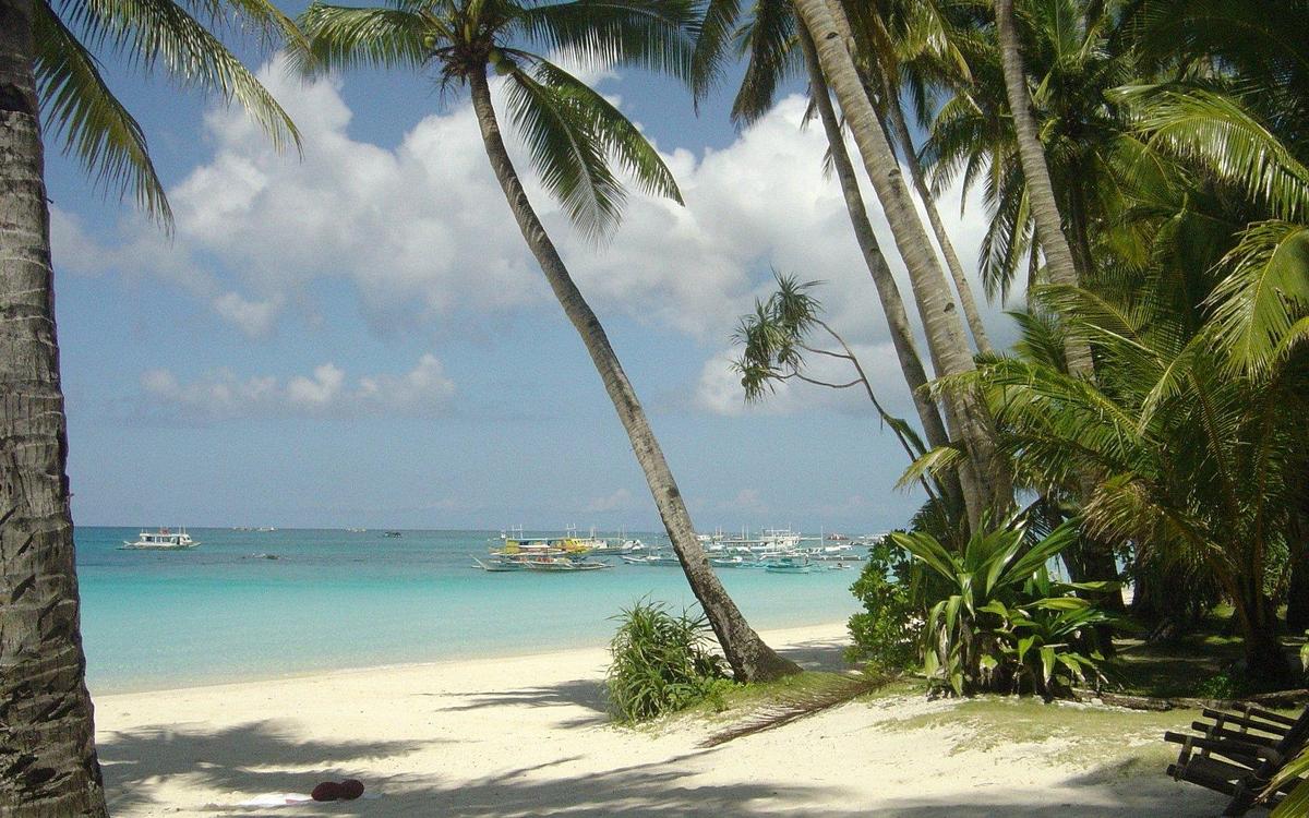 widescreen wallpaper boracay white beach