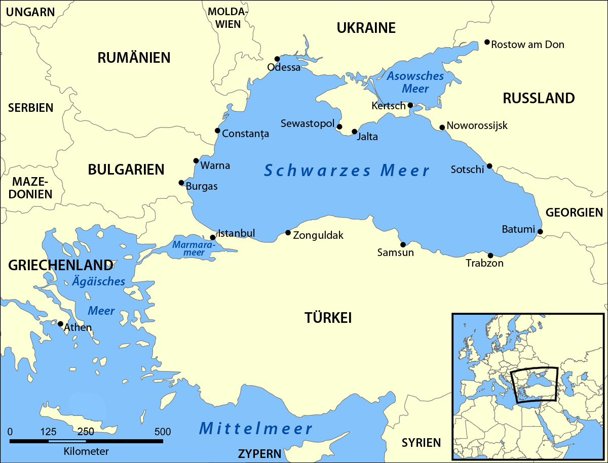 Black Sea map de