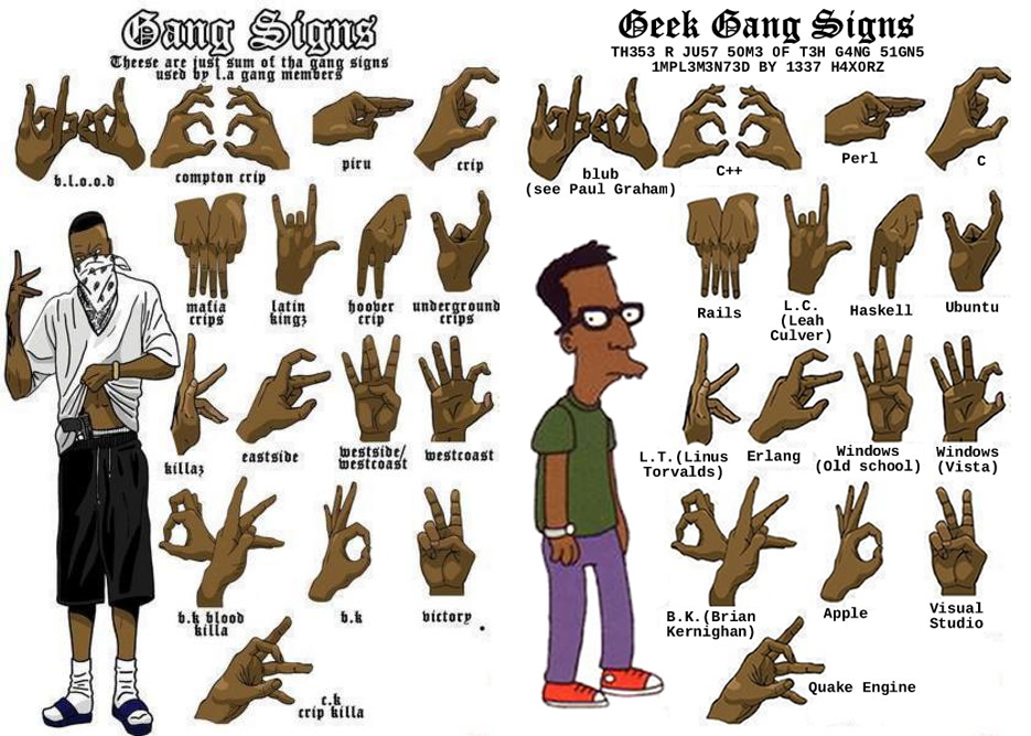 large gang-signs