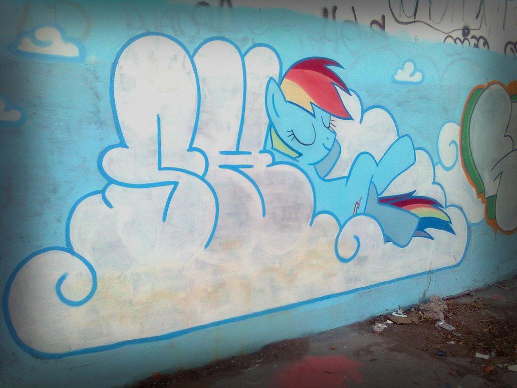 graffiti my little pony by shinodage-d5f