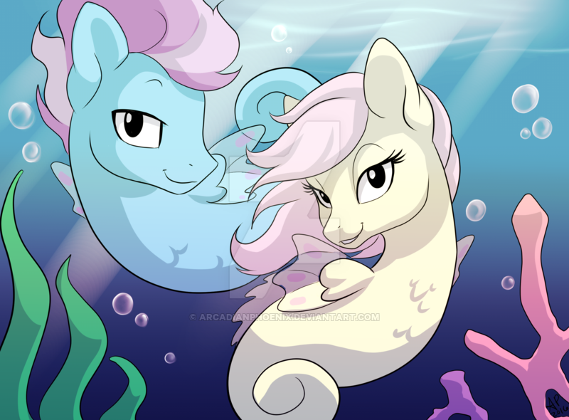  com seapony shipfic card art by arcadia