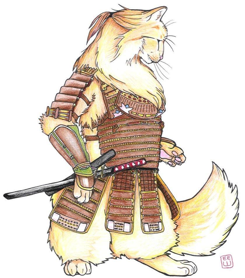 Eriesu  the Best Cat Samurai by butsuko