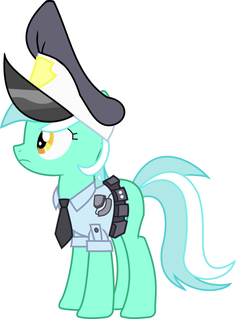 my little pony vector   lyra police pony