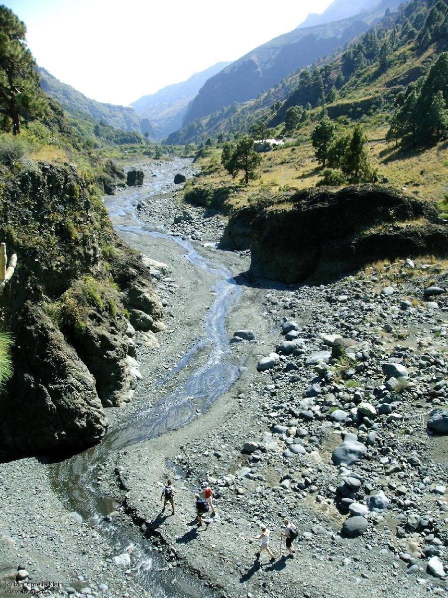 Wasser Steine Felsen  Kanaren La Palma C